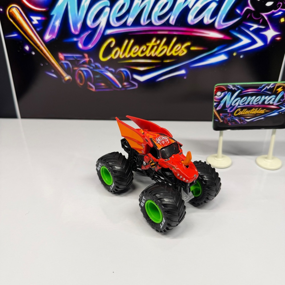 Monster Jam Bakugan Dragonoid 1:64 Scale Die-Cast Monster Truck Red 2024